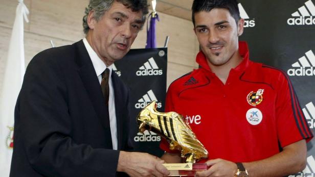 Der &quot;Goldene Schuh&quot; war bei den letzten Turnieren fest in spanischer Hand. 2008 gewann David Villa, 2012 Fernando Torres die Auszeichnung als bester Torschütze der EM.