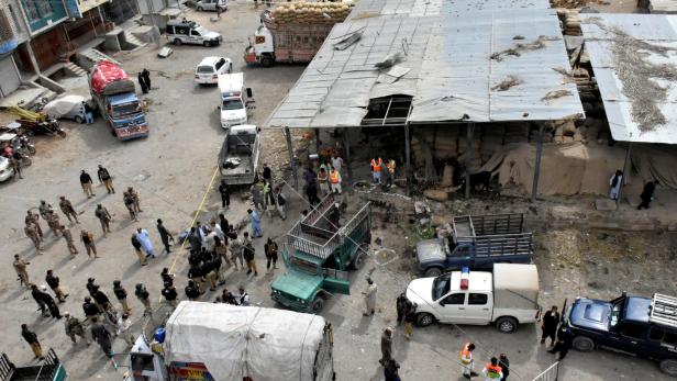 Der Anschlag fand auf einem Obstmarkt in Quetta statt.