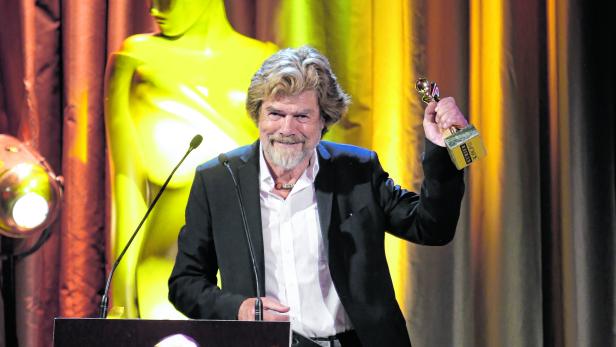 Reinhold Messner mit seiner ROMY