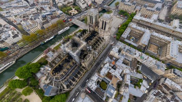 Drohnenaufnahme: So sieht Notre-Dame jetzt von oben aus