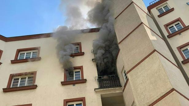 Die Wohnung in der Marinelligasse stand in Flammen.