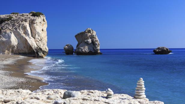 An der zypriotischen Küste, hier bei Phapos, sollen sogar Göttinnen geboren worden sein.