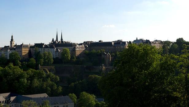 Ausblick auf die Hauptstadt Luxemburg.