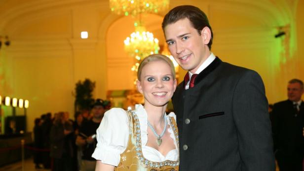 Sebastian Kurz mit Freundin Susanne.