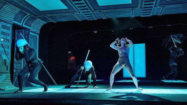 Szenenfoto aus "Frankenstein" im Theatre der Jugend, Wien
