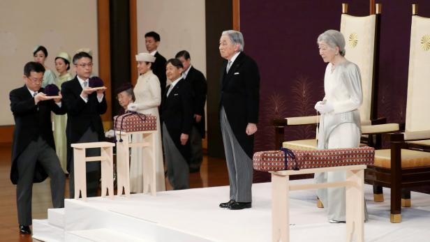 Die Abdankungszeremonie: Akihito und Michiko dürfen endlich privat sein