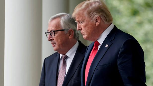 Jean-Claude Juncker und Donald Trump.