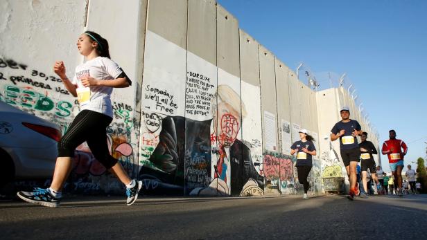 Palästinenser beim 7. Marathon im heurigen März
