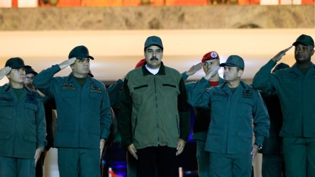 Nicolas Maduro genießt großen Rückhalt in den militärischen Reihen.
