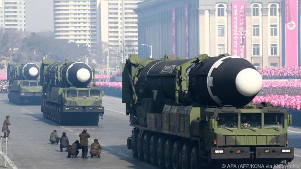 Nordkorea demonstriert seine militärische Macht