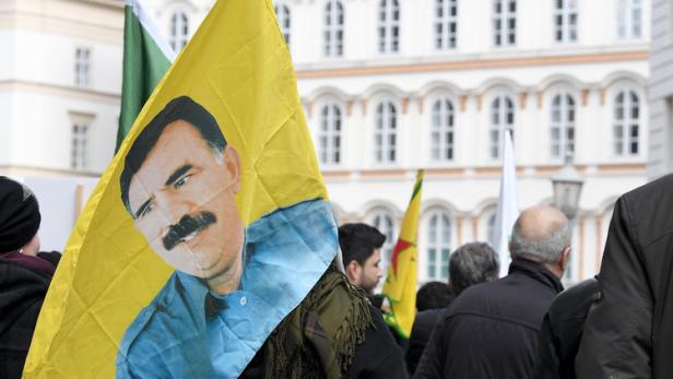 Öcalan-Anhänger im Vorjahr in der Wiener Innenstadt.