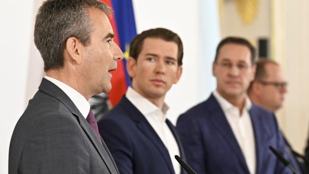 MINISTERRAT: LÖGER / KURZ/ STRACHE / FUCHS