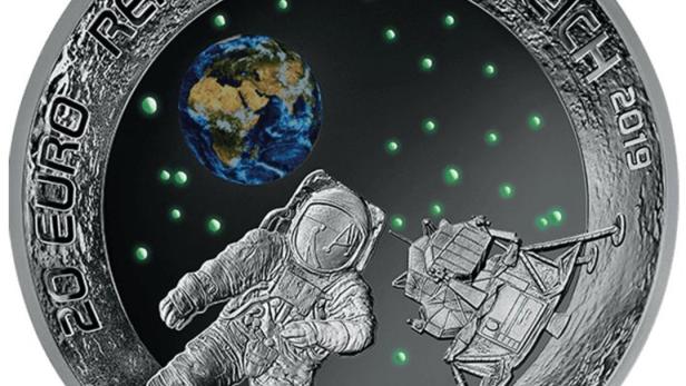 Eine Münze wie eine Schüssel: 50 Jahre Mondlandung