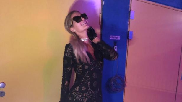 Paris Hilton machte das Wiener Nachtleben unsicher