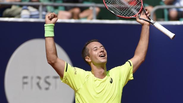 Spiel, Satz, Turniersieg: Der Deutsche Philipp Kohlschreiber gewann das Finale in Kitzbühel.