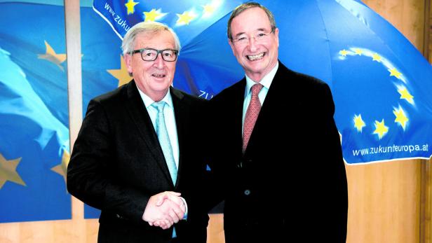 Kommissionspräsident Juncker mit Christoph Leitl