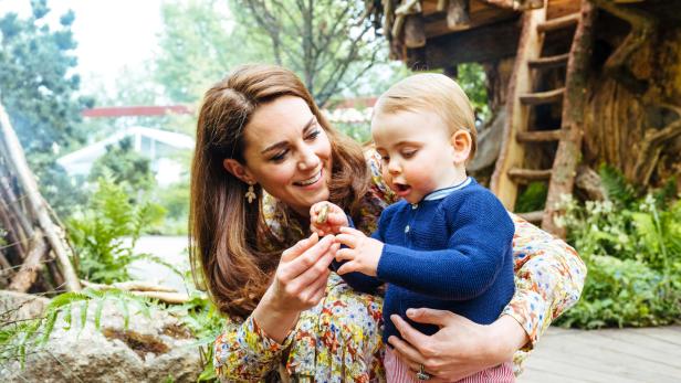 Herzogin Kate mit ihrem jüngsten Spross, Prinz Louis.