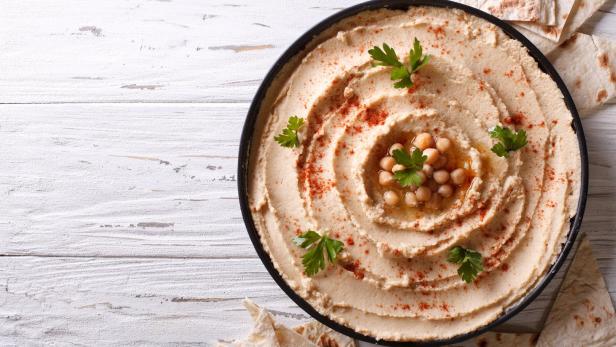 Hummus aus dem Supermarkt: Nicht nur Kichererbsen drin