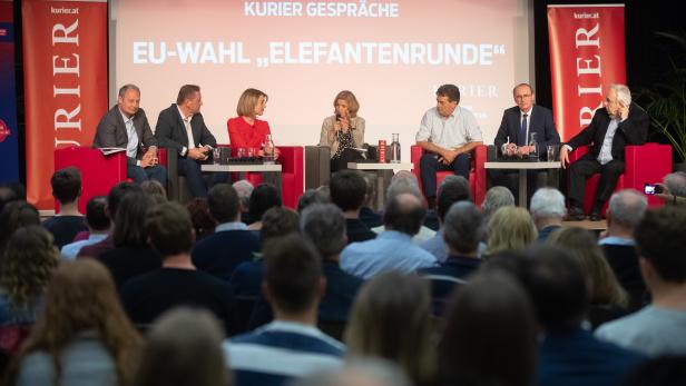 KURIER-Gespräch EU-Wahl 2019: Konfrontation der Spitzenkandidaten