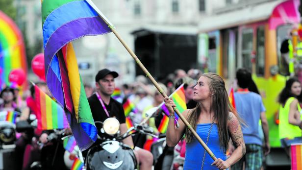 Die Regenbogenparade ist das Highlight der EuroPride.