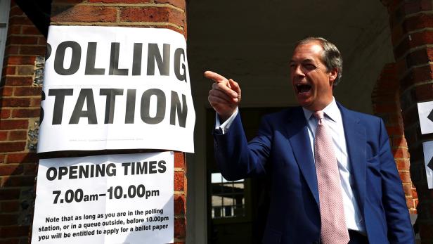 Nigel Farage ging mit einem massiven Vorsprung in die Wahl