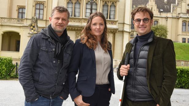 Zwei neue Filme der ARD/ORF-Reihe „Blind ermittelt“: Patricia Aulitzky, Philipp Hochmair (re.) und Andreas Guenther sind gefordert