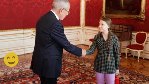 Anlässlich des &quot;R20 Austrian World Summit&quot; traf der Bundespräsident Greta Thunberg