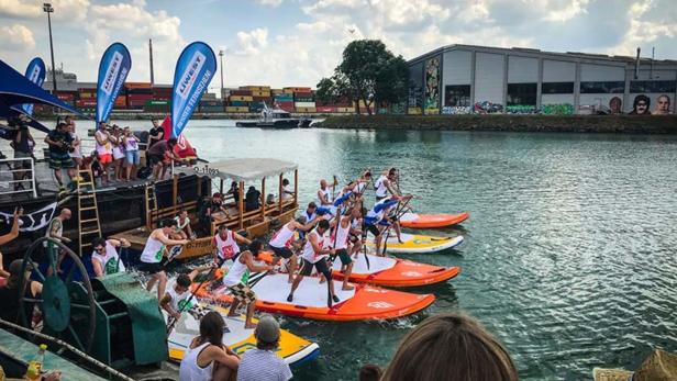 Der Linzer Hafen wird wieder zur Sport- und Partyzone