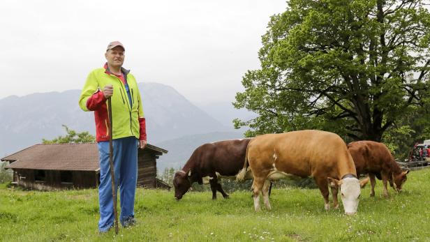 Martin Gschwentner bewirtschaftet eine von über 2000 Almen in Tirol