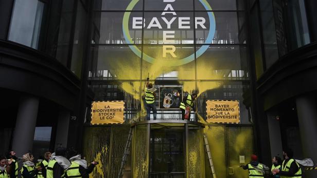 Proteste gegen Bayer/Monsanto in Frankreich Anfang Mai.