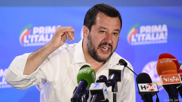 Matteo Salvini kündigte eine Umverteilung der Flüchtlinge an.