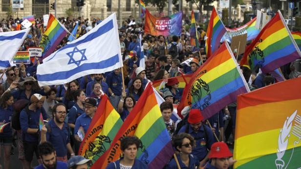 Pride-Parade in Jerusalem.