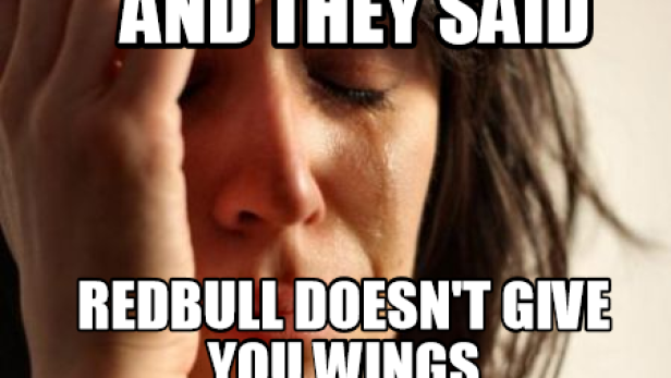 Red Bull verleiht keine Flügel