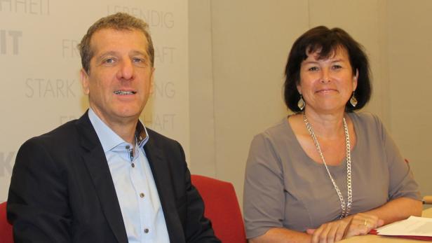 SPÖ-Chefin Birgit Gerstorfer und Klubobmann Christian Makor