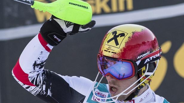 Marcel Hirscher nahm 160 Weltcup-Punkte aus Adelboden mit.