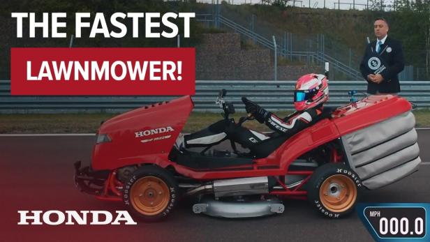 Rekord: Honda-Rasenmäher beschleunigt in 6,2 Sekunden auf 160 km/h