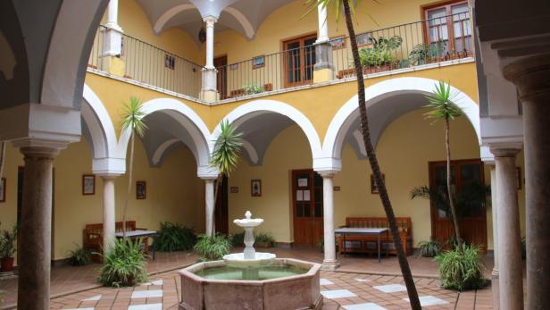 Durchatmen: Die kühlen Patios bieten Erholung.