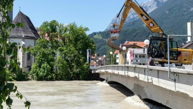 Inn-Hochwasser: Fünf bis sieben Millionen Euro Schaden