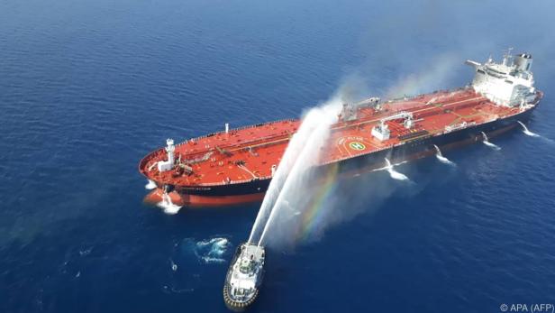 Der Iran soll laut USA den Tanker angegriffen haben