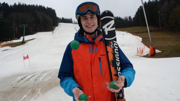 Weltrekord als jonglierender Skifahrer bestätigt