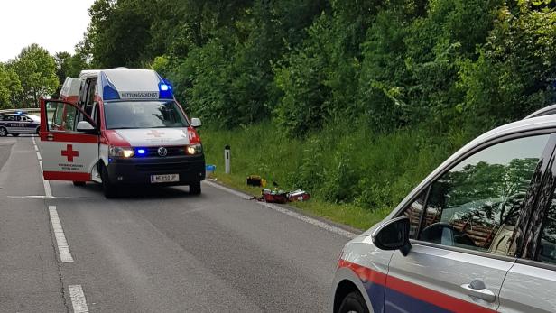 Hofamt Priel: Biker stürzte schwer, Abtransport per Heli