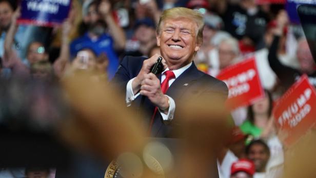 Riding high, Trump ist wieder im Wahlkampf-Modus