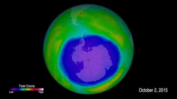 Das Ozonloch über der Antarktis heilt