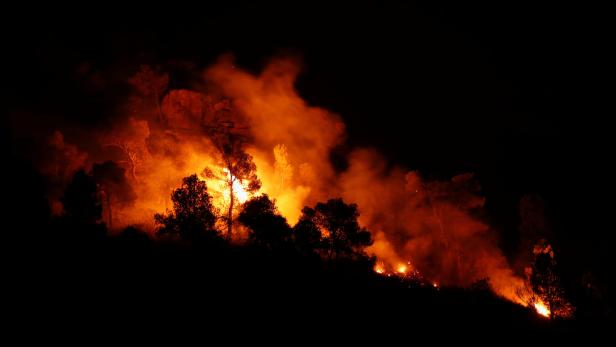 Feuerwehr in Spanien bekämpft riesigen Waldbrand