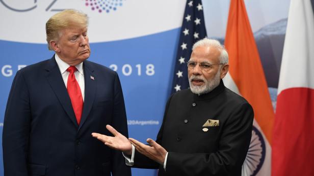Streit um Stahl, Erdnüsse und den Iran: Trump, Modi