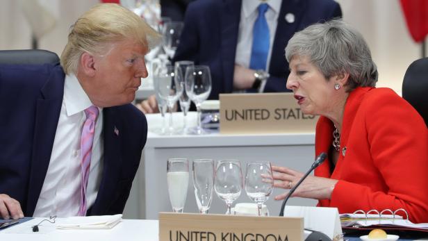 US-Präsident Donald Trump und Großbritanniens Premierministerin Theresa May