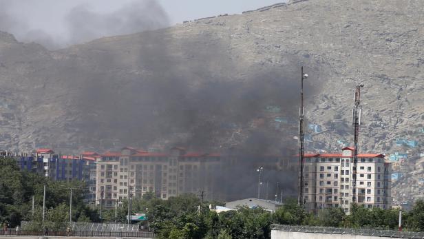 Rauch über Kabul