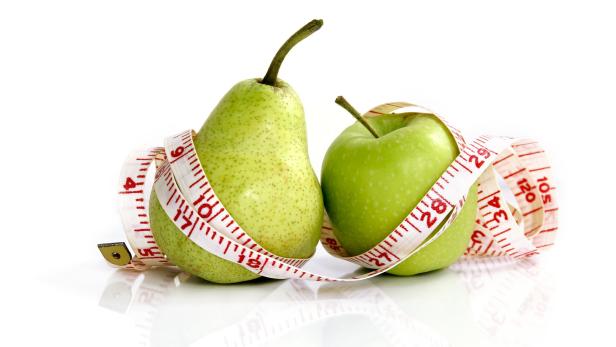 Birnen- versus Apfelform: Das spielt offenbar nicht nur bei Menschen mit Übergewicht eine Rolle.
