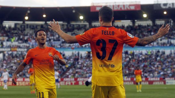 Ein würdiger Messi-Ersatz: Cristian Tello traf doppelt.