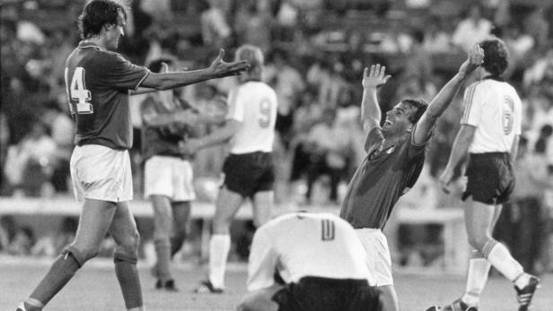 1982: Deutschland unterlag im Endspiel der XII. Fußball-Weltmeisterschaft.